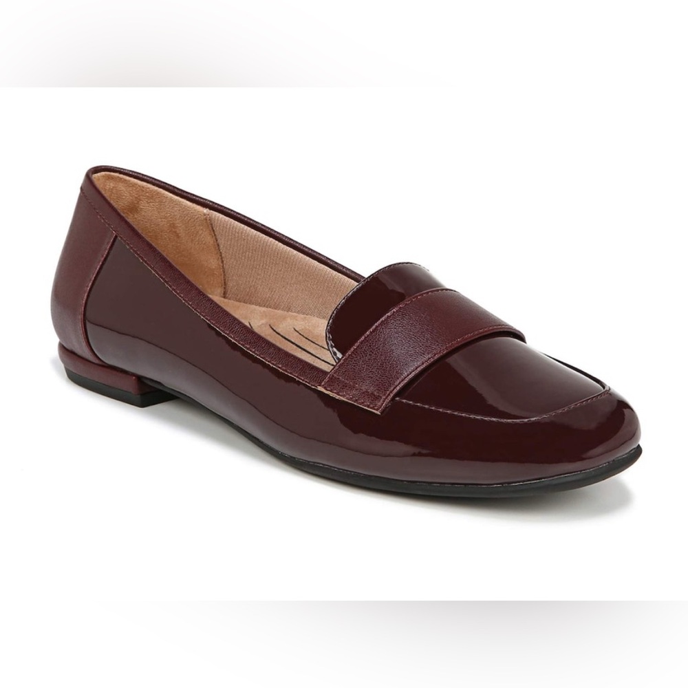 🥳✨ LifeStride Beverly Active Arch Elegant Burgundy Women's Loafers Flats Size 6